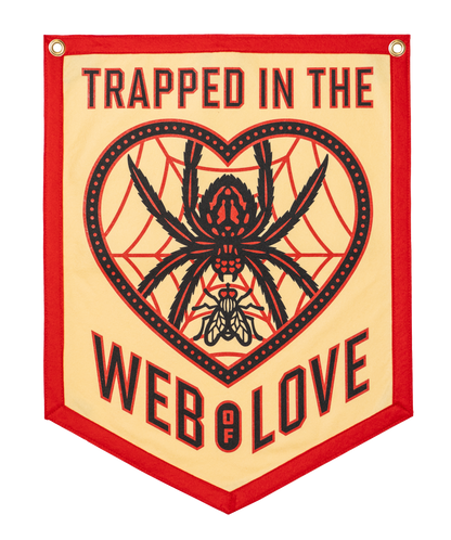 Trapped In The Web Of Love Camp Flag • Hellcats USA x Oxford Pennant