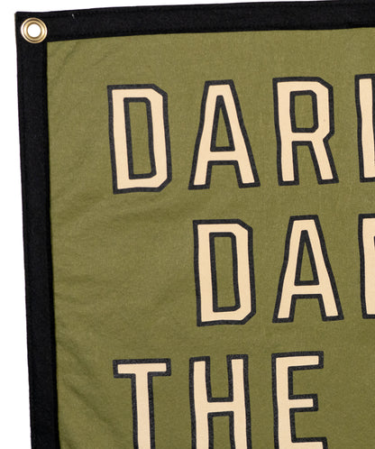 PRESALE: Darling, Damn The Luck Camp Flag • John Moreland x Oxford Pennant