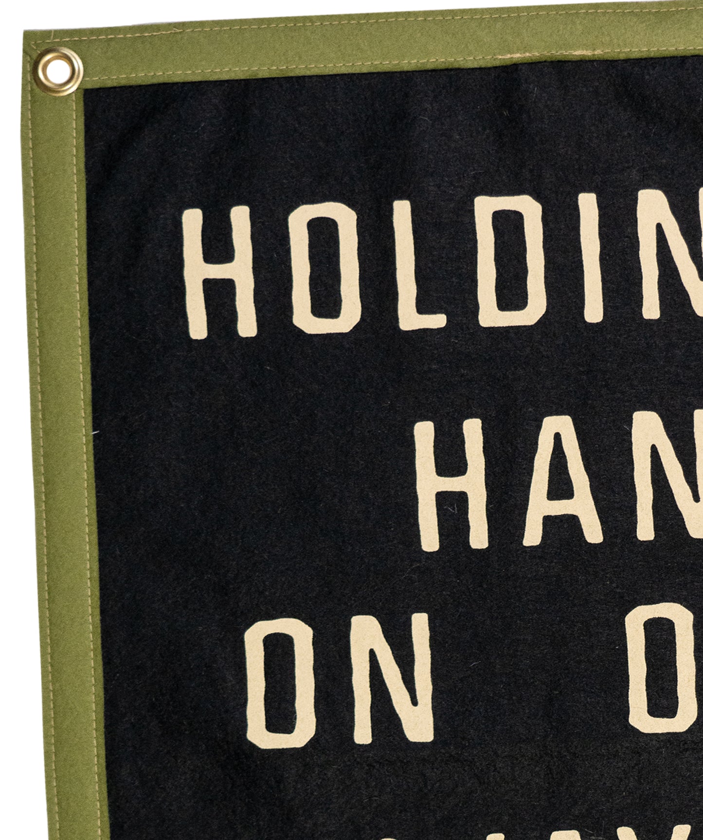 PRESALE: Holding Hands On Our Way To Hell Camp Flag  • John Moreland x Oxford Pennant