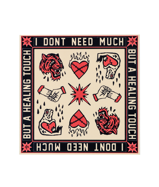 PRESALE: I Don't Need Much But A Healing Touch Sticker Sheet  • John Moreland x Oxford Pennant