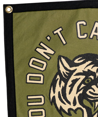 PRESALE: You Don't Care For Me Enough To Cry Camp Flag • John Moreland x Oxford Pennant