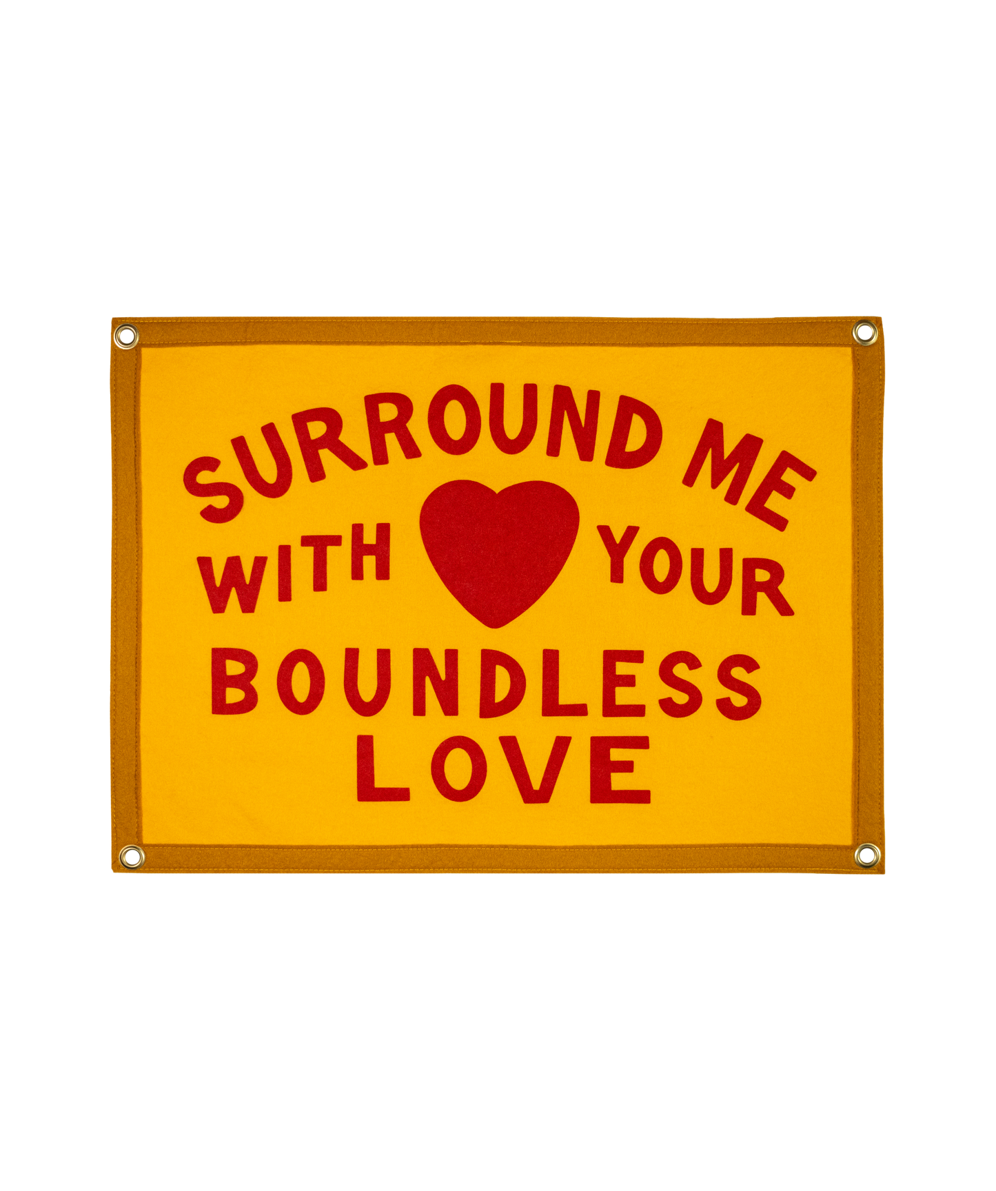 Surround Me With Your Boundless Love Camp Flag • John Prine x Oxford Pennant