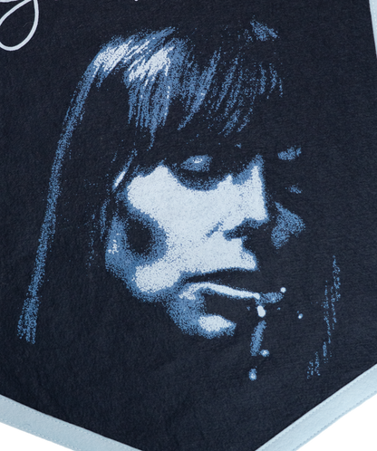Joni Mitchell Blue Camp Flag | Oxford Pennant for Joni Mitchell Joni Mitchell Blue Camp Flag | Oxford Pennant for Joni Mitchell