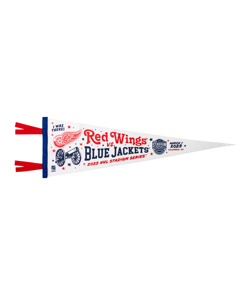 NHL Stadium Series™ Detroit Red Wings versus Columbus Blue Jackets Pennant • NHL x Oxford Pennant