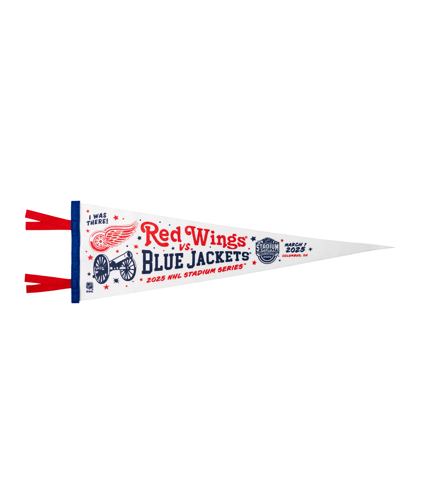 NHL Stadium Series™ Detroit Red Wings versus Columbus Blue Jackets Pennant • NHL x Oxford Pennant