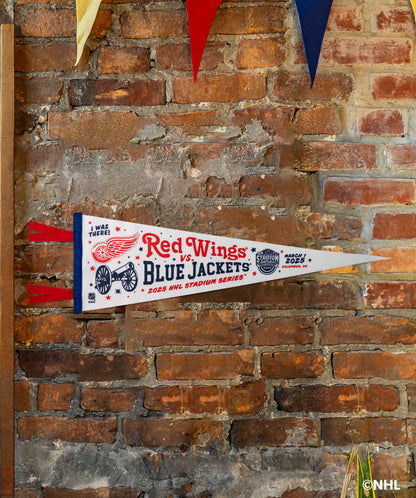 NHL Stadium Series™ Detroit Red Wings versus Columbus Blue Jackets Pennant • NHL x Oxford Pennant