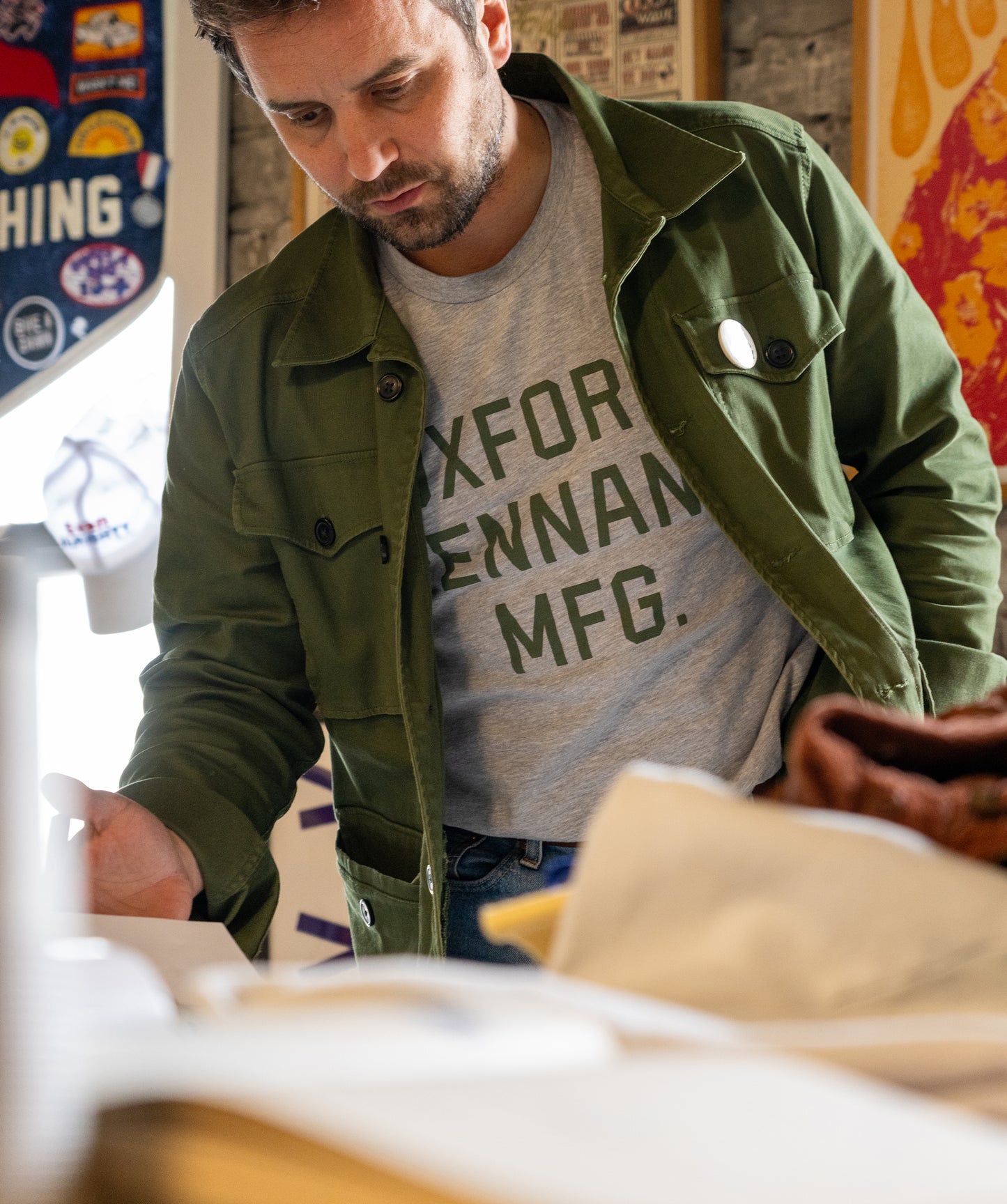 Oxford Pennant Manufacturing Varsity Shop Tee