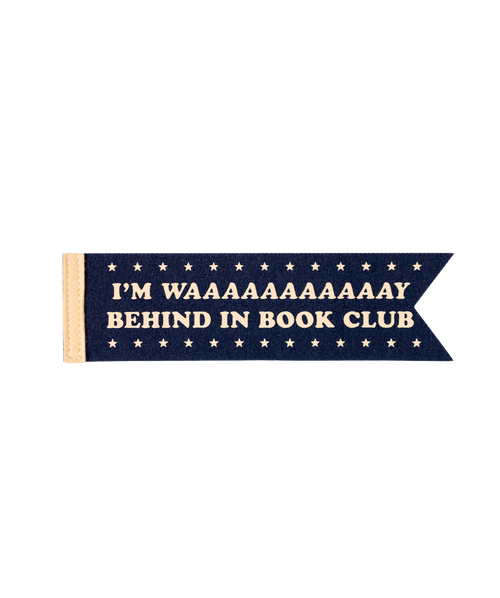 Behind In Book Club Bookmark
