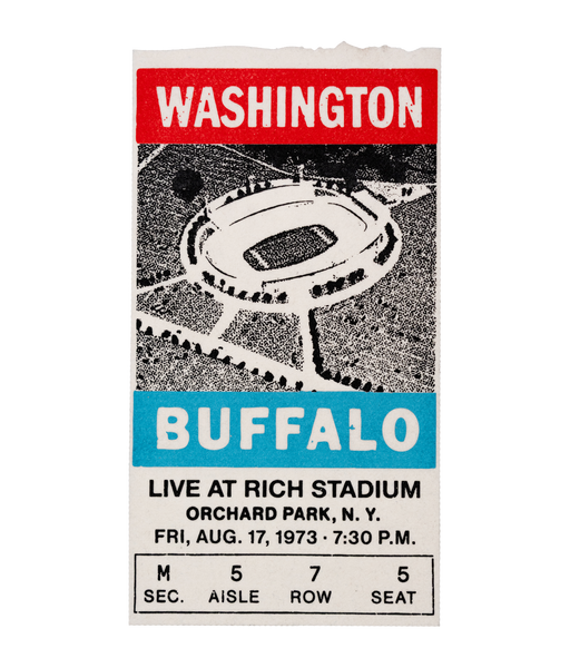 Rich Stadium Buffalo Vs. Washington Big Ticket • Rich Products x Oxford Pennant