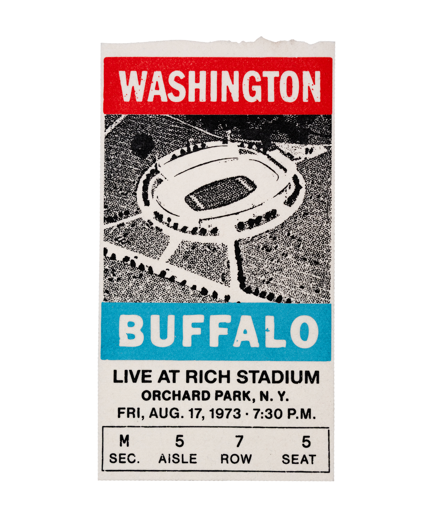PRESALE: Rich Stadium Buffalo Vs. Washington Big Ticket • Rich Products x Oxford Pennant