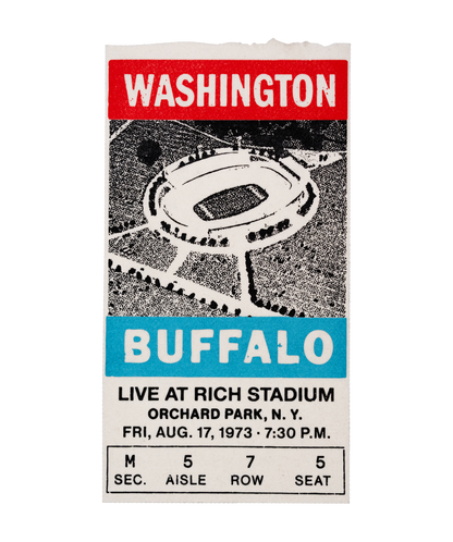 PRESALE: Rich Stadium Buffalo Vs. Washington Big Ticket • Rich Products x Oxford Pennant
