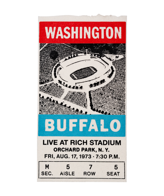 PRESALE: Rich Stadium Buffalo Vs. Washington Big Ticket • Rich Products x Oxford Pennant