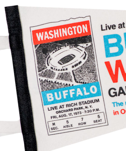 Rich Stadium Buffalo Vs. Washington Pennant • Rich Products x Oxford Pennant