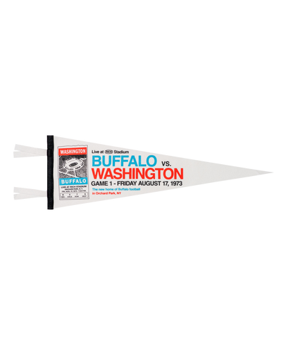 Rich Stadium Buffalo Vs. Washington Pennant • Rich Products x Oxford Pennant