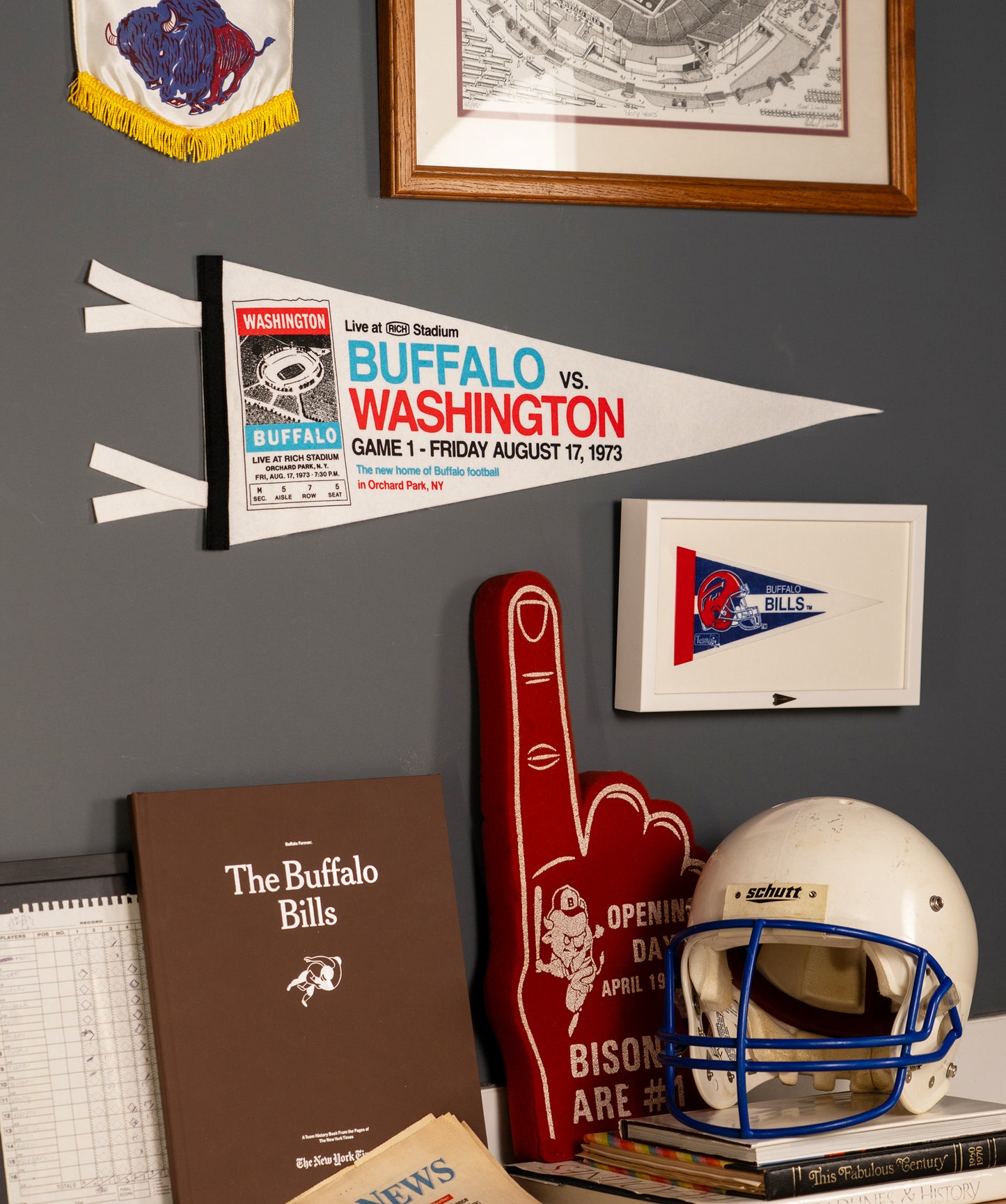 Rich Stadium Buffalo Vs. Washington Pennant • Rich Products x Oxford Pennant
