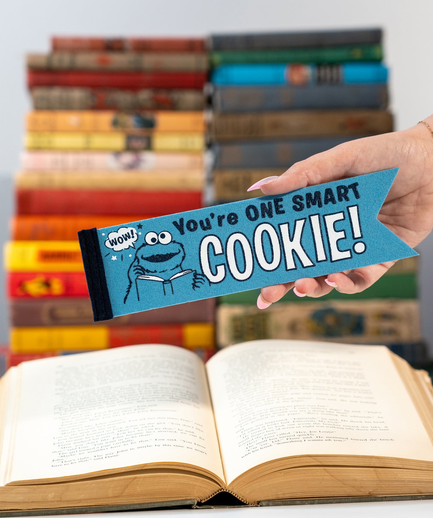 Cookie Monster Bookmark • Sesame Street x Oxford Pennant