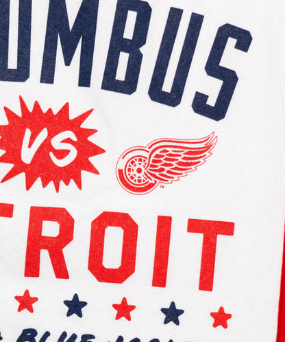 NHL Stadium Series™ Columbus Blue Jackets versus Detroit Red Wings Camp Flag • NHL x Oxford Pennant