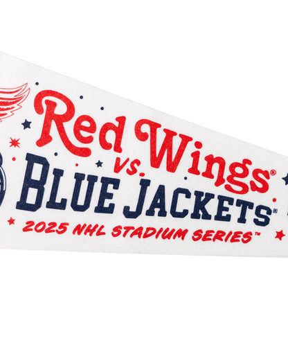 NHL Stadium Series™ Detroit Red Wings versus Columbus Blue Jackets Pennant • NHL x Oxford Pennant