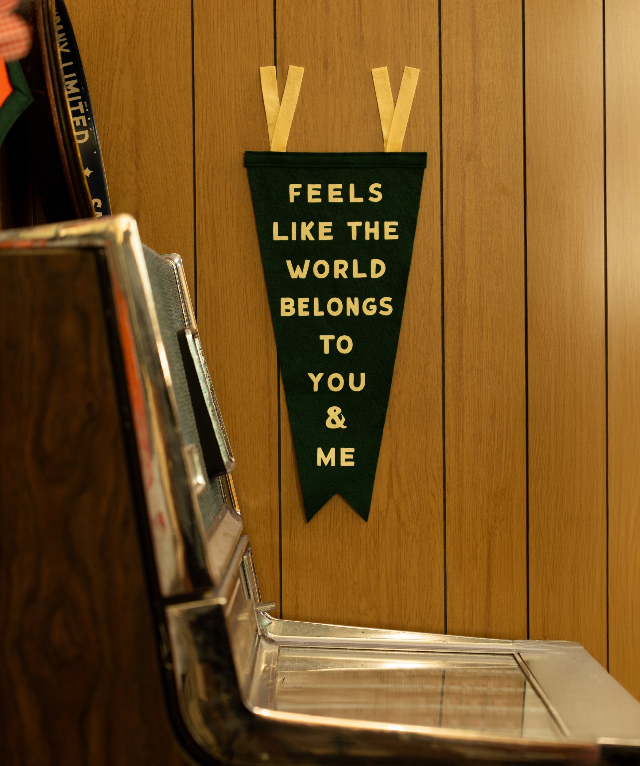 Feels Like The World Belongs To You & Me Fishtail Pennant
