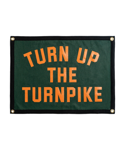 Turn Up The Turnpike Camp Flag • Turnpike Troubadours x Oxford Pennant