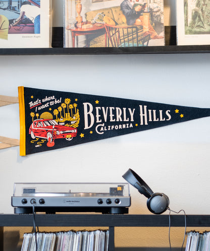 Beverly Hills That's Where I Want To Be Pennant • Weezer x Oxford Pennant