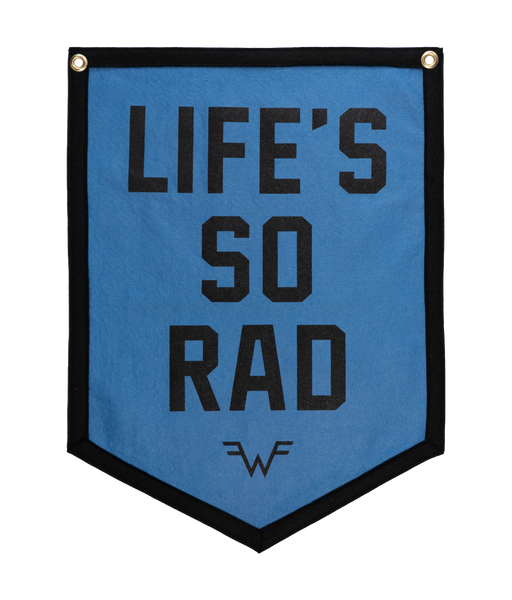PRESALE: Life's So Rad Camp Flag • Weezer x Oxford Pennant