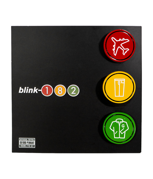 Take Off Your Pants And Jacket Enamel Pin Set • blink-182 x Oxford Pennant