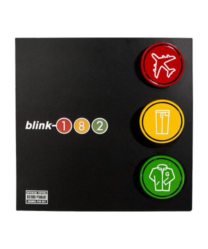 Take Off Your Pants And Jacket Enamel Pin Set • blink-182 x Oxford Pennant