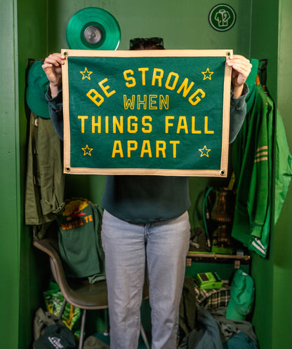 Be Strong When Things Fall Apart Camp Flag • blink-182 x Oxford Pennant