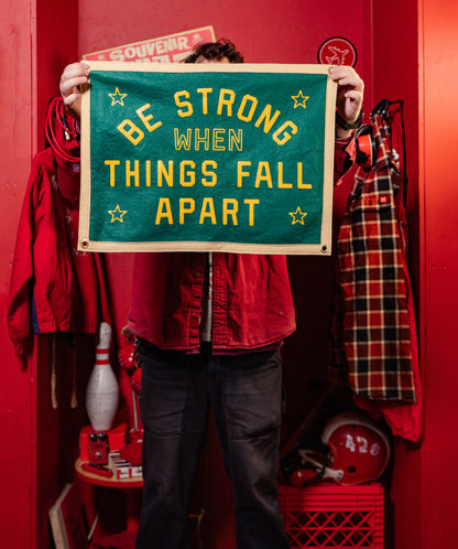 Be Strong When Things Fall Apart Camp Flag • blink-182 x Oxford Pennant