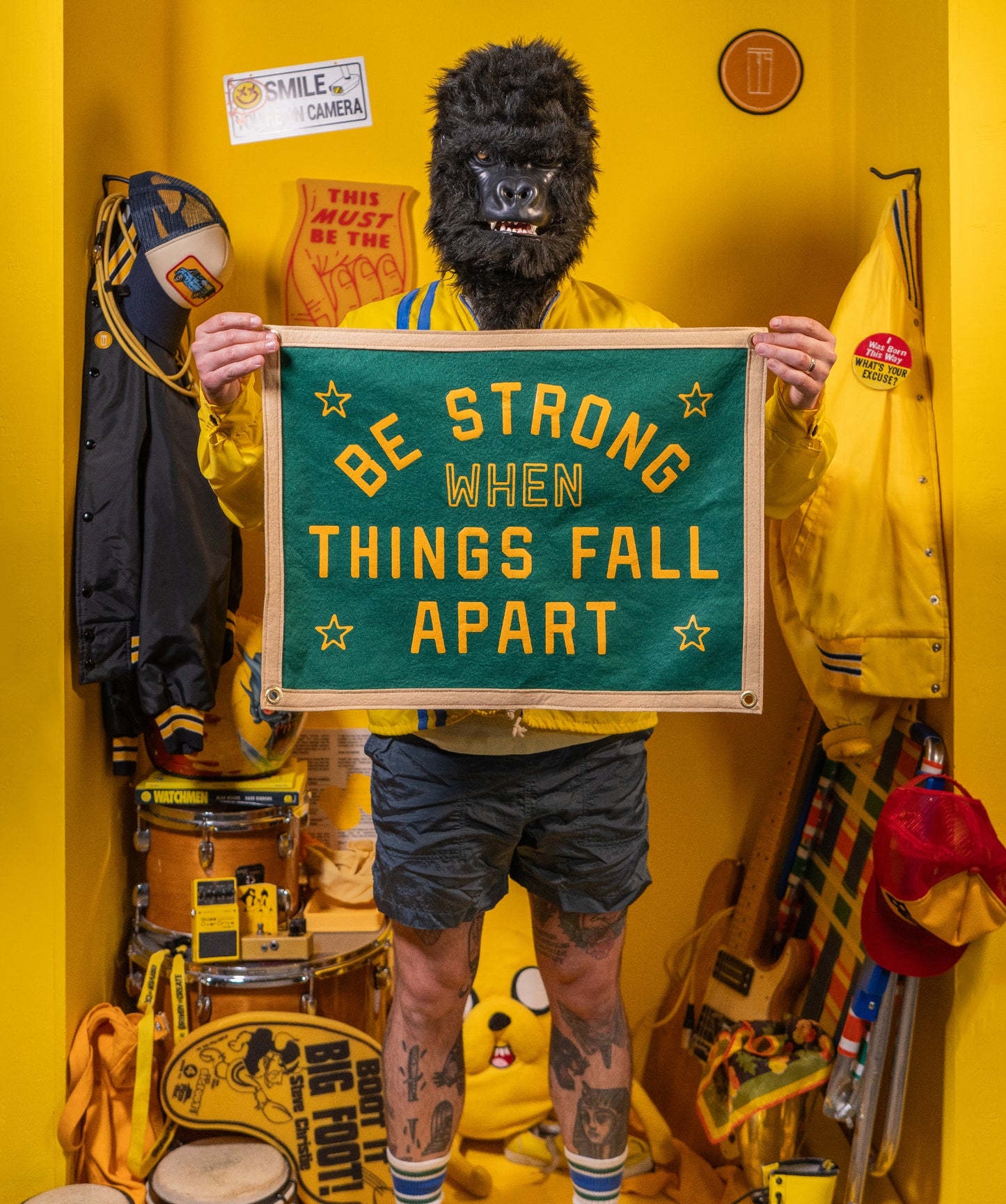 Be Strong When Things Fall Apart Camp Flag • blink-182 x Oxford Pennant