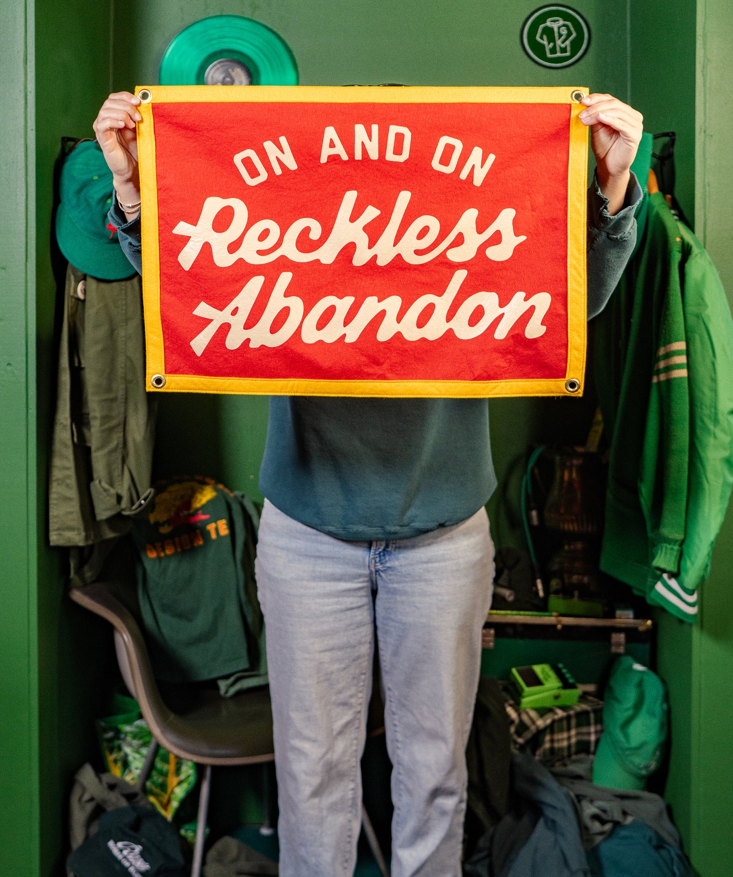 On And On Reckless Abandon Camp Flag • blink-182 x Oxford Pennant