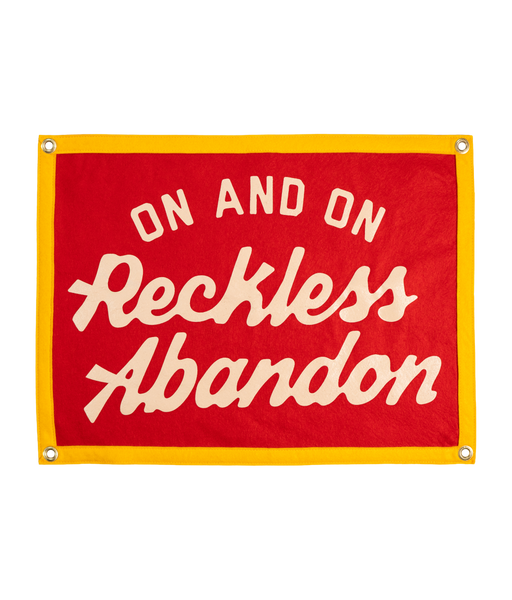 On And On Reckless Abandon Camp Flag • blink-182 x Oxford Pennant