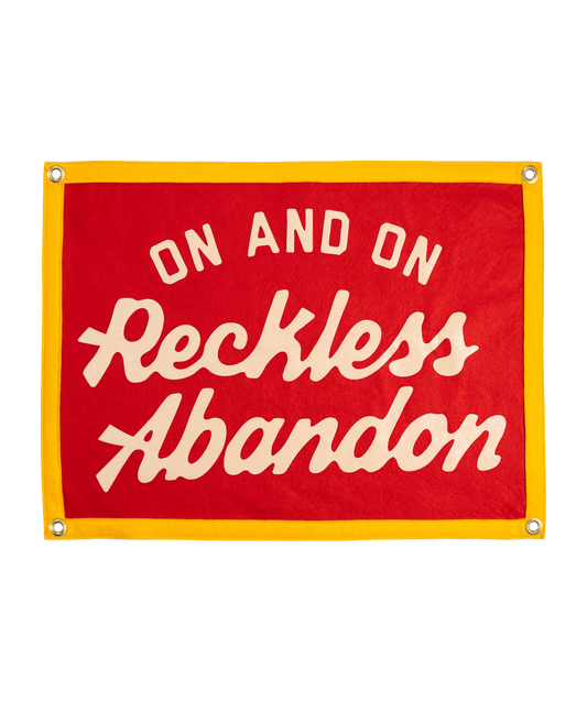 On And On Reckless Abandon Camp Flag • blink-182 x Oxford Pennant