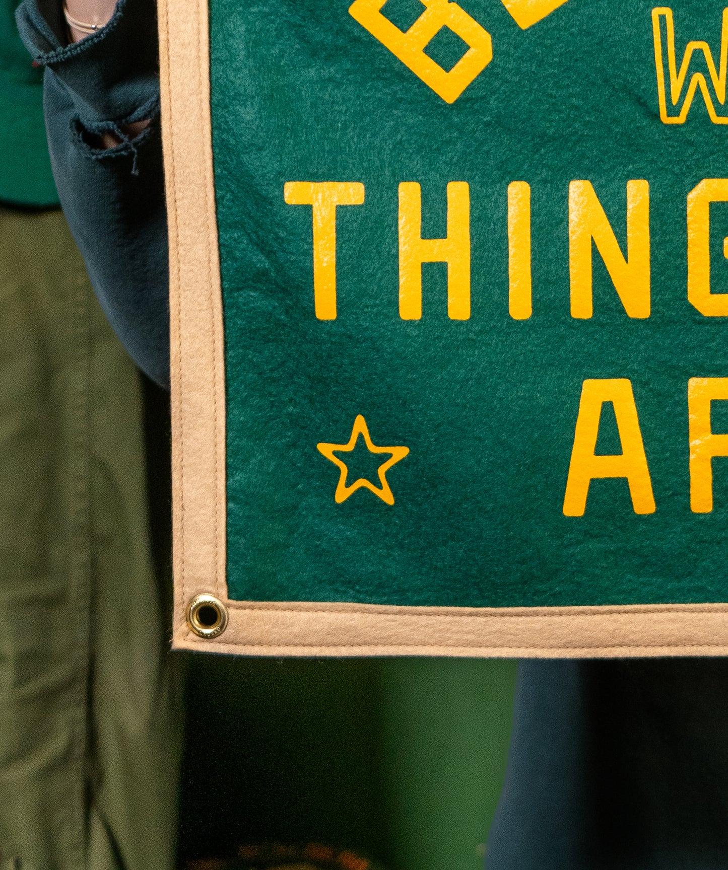 Be Strong When Things Fall Apart Camp Flag • blink-182 x Oxford Pennant