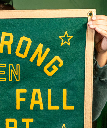 Be Strong When Things Fall Apart Camp Flag • blink-182 x Oxford Pennant