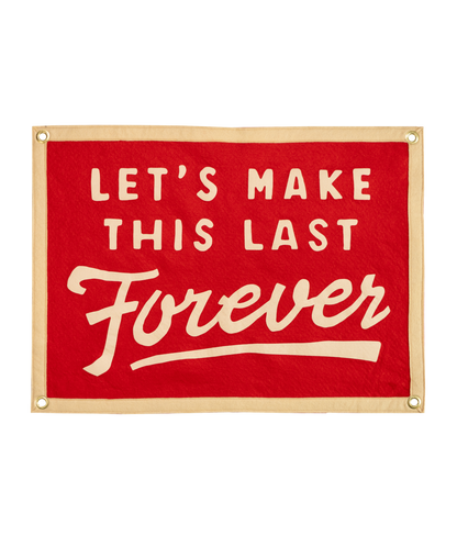 Let's Make This Last Forever Camp Flag • blink-182 x Oxford Pennant