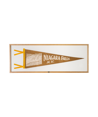 Vintage Niagara Falls, New York Framed Pennant