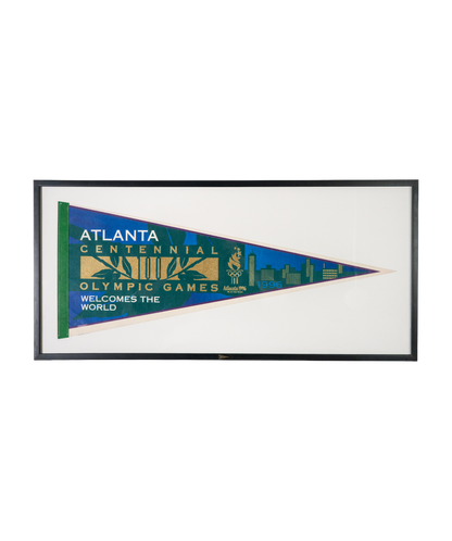 Vintage Atlanta Olympic Games Framed Pennant
