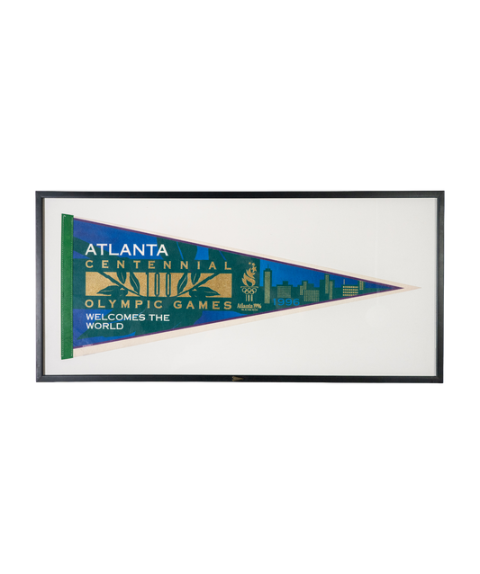 Vintage Atlanta Olympic Games Framed Pennant