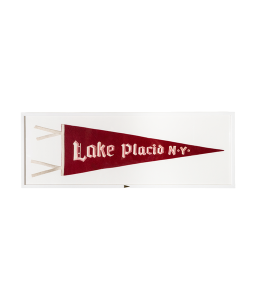 Vintage Lake Placid, New York Framed Pennant