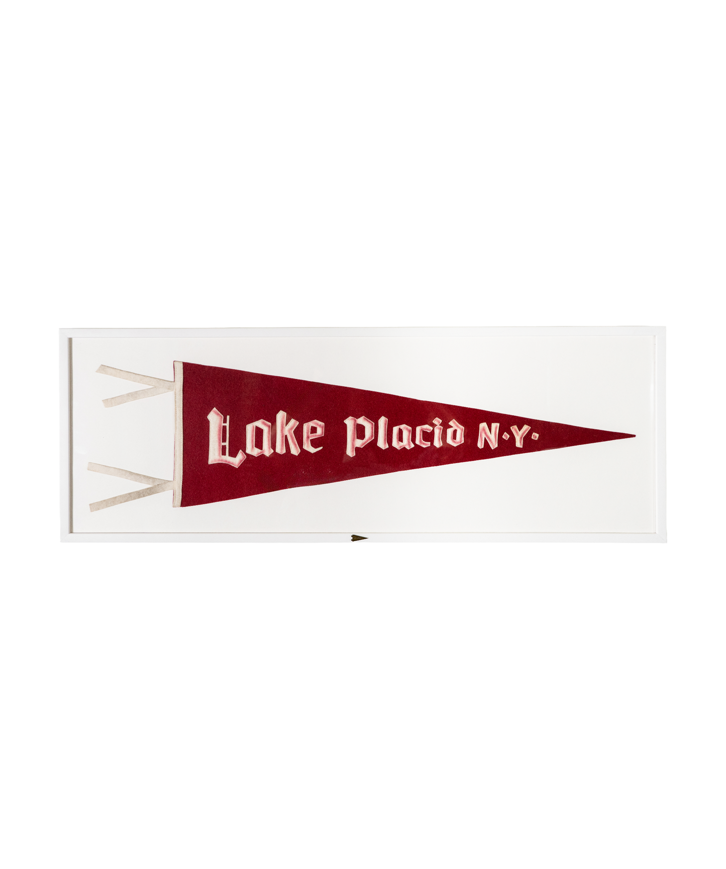 Vintage Lake Placid, New York Framed Pennant
