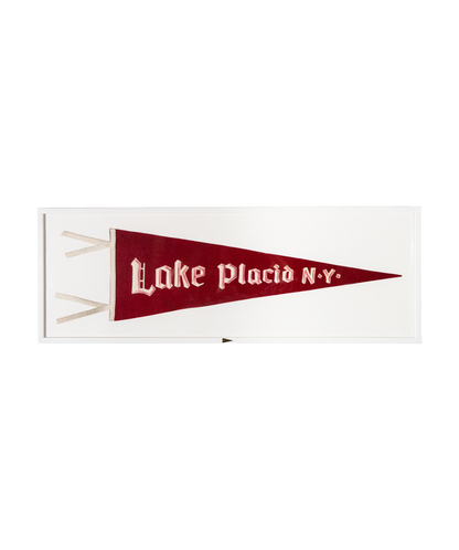 Vintage Lake Placid, New York Framed Pennant