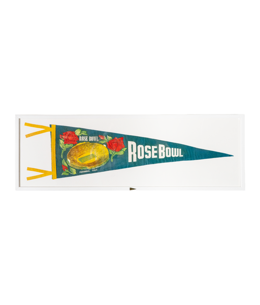 Vintage Rose Bowl Framed Pennant
