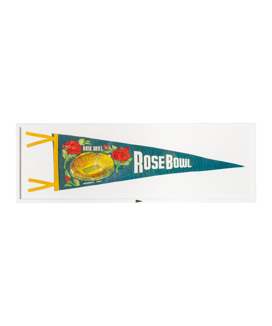 Vintage Rose Bowl Framed Pennant
