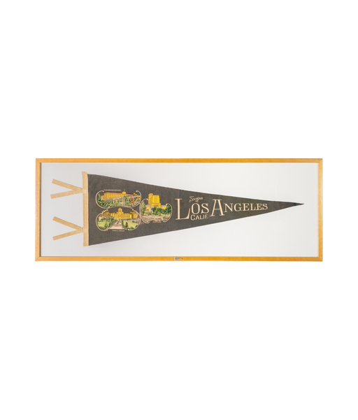 Vintage Los Angeles, California Framed Pennant