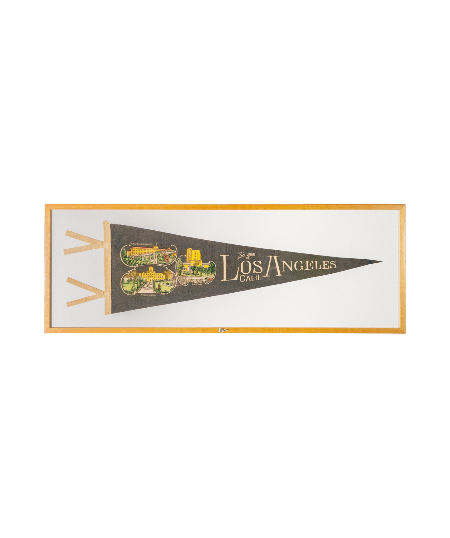 Vintage Los Angeles, California Framed Pennant