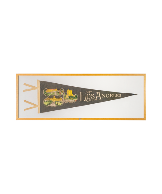 Vintage Los Angeles, California Framed Pennant
