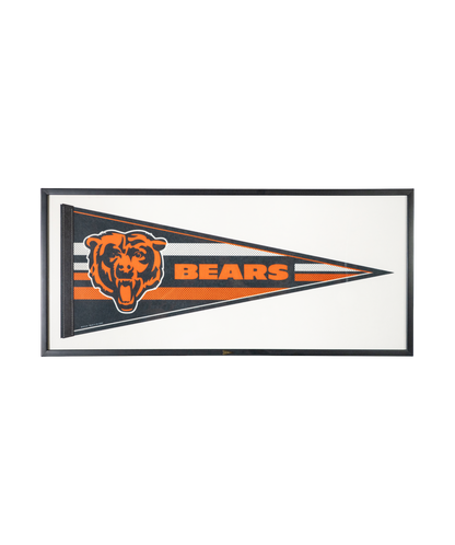 Vintage Chicago Bears Framed Pennant