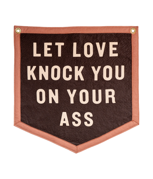 Let Love Knock You On Your Ass Camp Flag • Jason Isbell x Oxford Pennant
